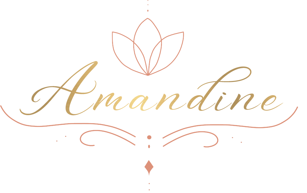 Vectorielle Logo amandine bien être logo massage